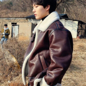 Yeo Jin-Goo Shearling Leather Jacket
