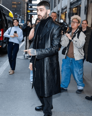 Zayn Malik Leather Coat