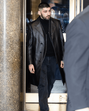 Zayn Malik Leather Coat