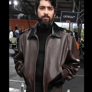 Zayn Malik Dark Brown Leather Jacket