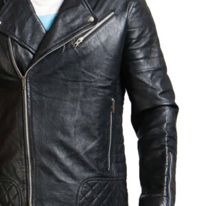 Classic Black Motorcycle Jacket