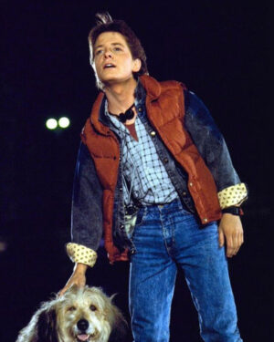 Back to The Future 2 Marty Red Puffer Vest