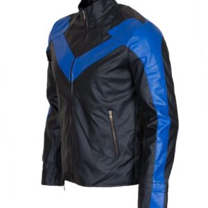 Men's Black Nightwing Leather Jacket