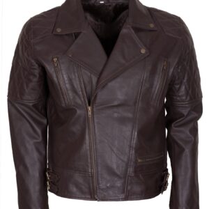 Men's Vintage Brown Leather Jackets for Bikers