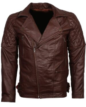 Men's Vintage Brown Leather Jackets for Bikers