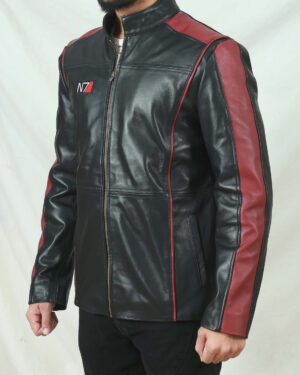 Alternative view of ME3 Commander Shepard N7 Leather Jacket