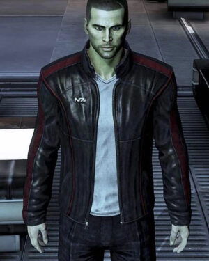 ME3 Commander Shepard N7 Leather Jacket