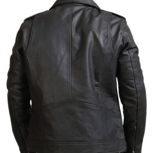 Grey Motorcycle Genuine Leather Jacket