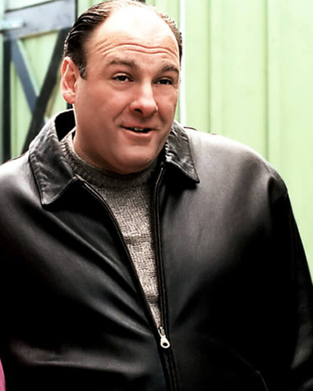 Tony Soprano Black Leather Jacket