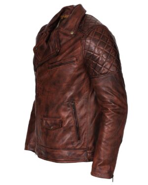 Men’s Biker Vintage Leather Jacket