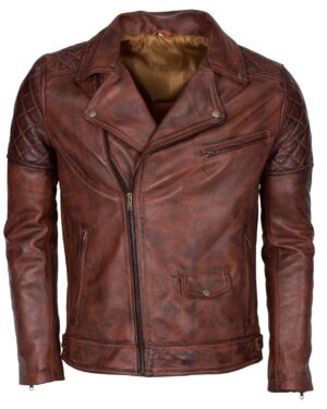 Men’s Biker Vintage Leather Jacket