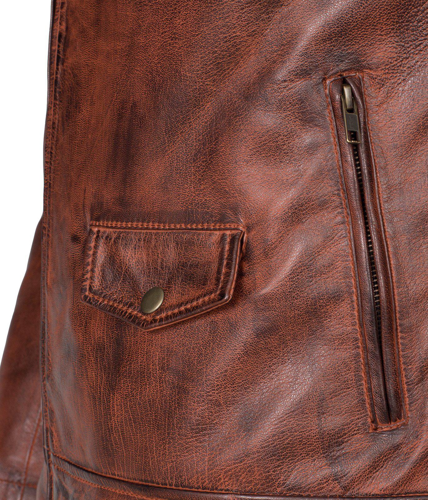 Men’s Biker Vintage Leather Jacket