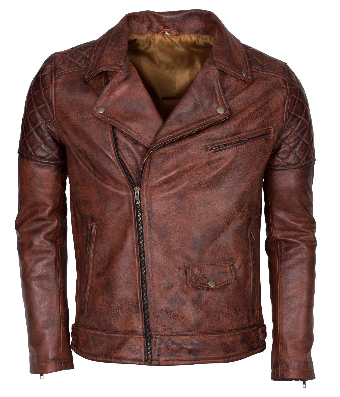 Men’s Biker Vintage Leather Jacket