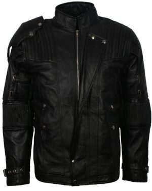 Men's Black GOTG Cosplay Genuine Leather Star Lord Jacket