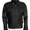 Men's Black Evil Resident Leather Jacket