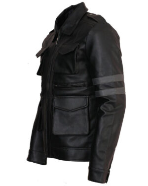 Men's Black Evil Resident Leather Jacket