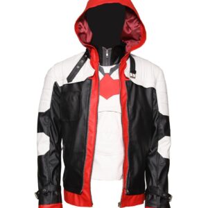 Knight Arkham Red hood Leather Jacket and Vest