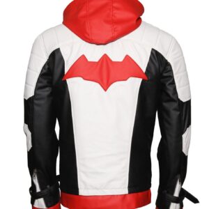 Knight Arkham Red hood Leather Jacket and Vest