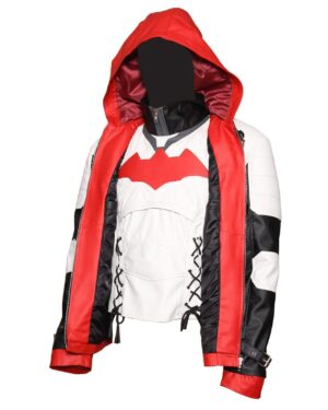 Knight Arkham Red hood Leather Jacket and Vest