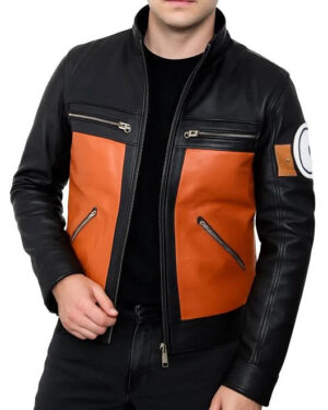 Alternative view of Naruto Shippuden Black and Orange Jacket
