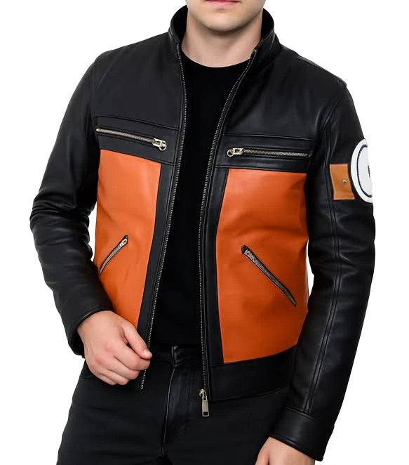 Naruto Shippuden Black and Orange Jacket - Image 2