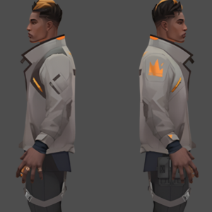 Valorant Phoenix Cosplay Leather Jacket