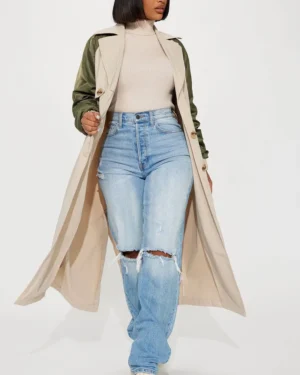 Fashion Nova Women's So Caught Up Trench Coat