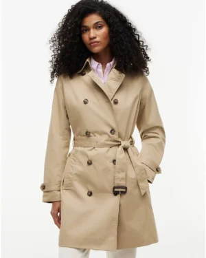 Tommy Hilfiger Women's Double-breasted Belted Trench Coat