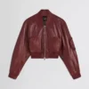 Phoebe Philo Leather Bomber Women Jacket