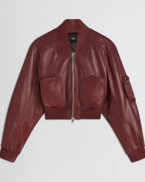 Phoebe Philo Leather Bomber Women Jacket